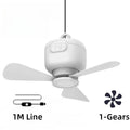 Ventilador de techo USB con 3 velocidades, ventilador de 3 metros con hoja desmontable, portátil, silencioso, refrigeración interior, exterior, tienda de campaña, Control de línea