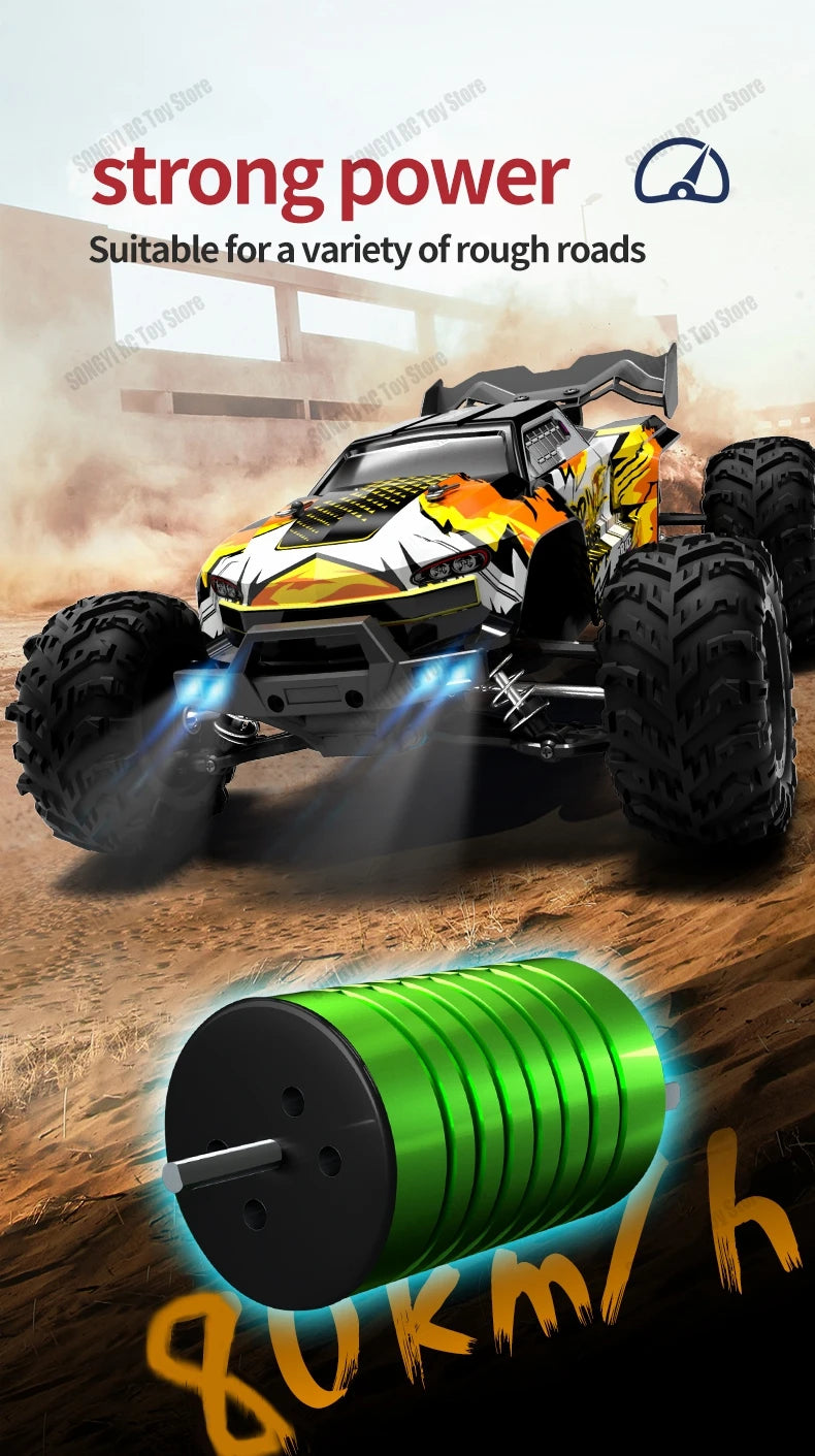 Auto RC 4x4 Todoterreno Alta Velocidad 50-80 km/h Escala 1:16
