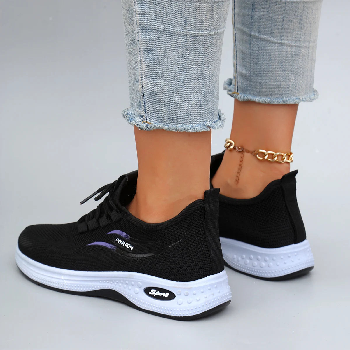 Zapatillas de malla transpirable de verano para mujer