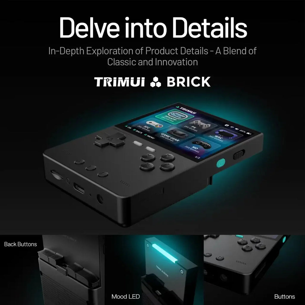 Consola de Juegos Retro Portátil con Pantalla IPS, Sistema Linux, Batería 3000mAh
