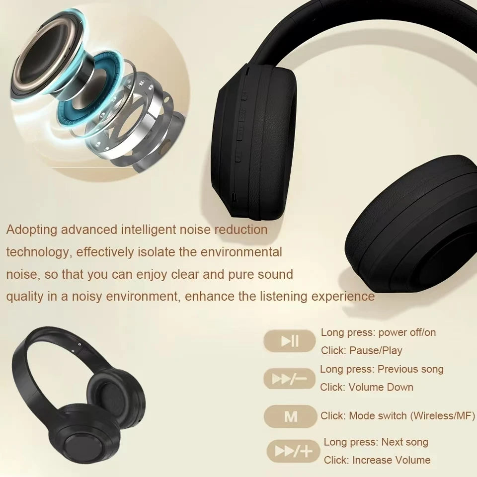 Auriculares Bluetooth 5.3 Graves 9D Deportivos