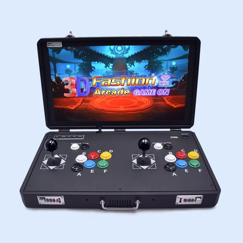 Máquina de Juegos Portátil de 20 Pulgadas, Plegable, con Doble Joystick, Sistema Dual, Máquina Integrada de Arcade para el Hogar, Pandora Moonlight Box