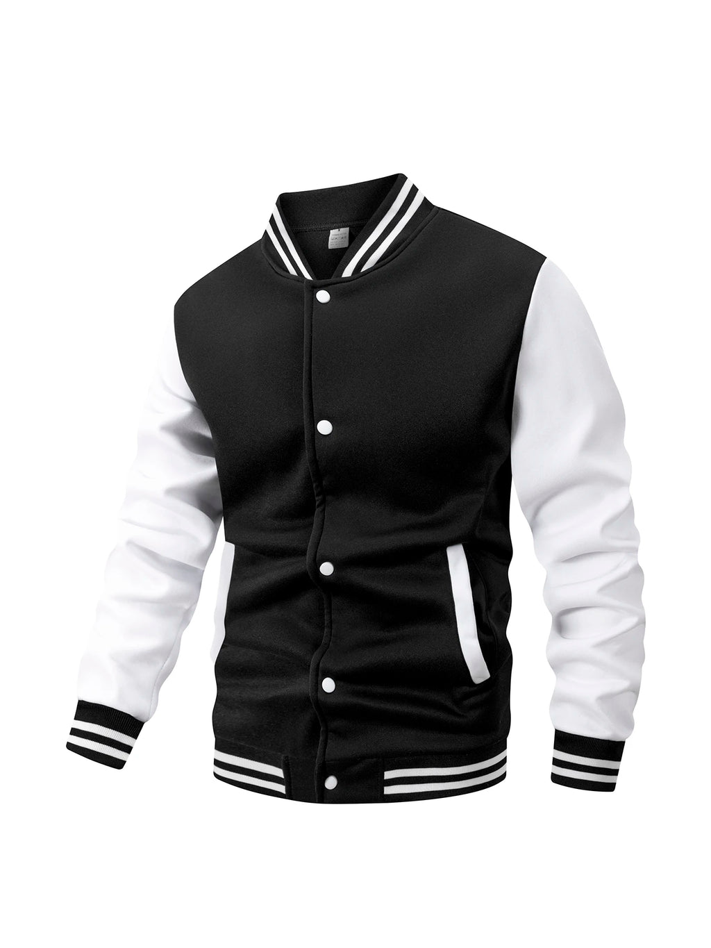 Chaqueta Universitaria de Béisbol para Hombre, Forro Polar, Retro