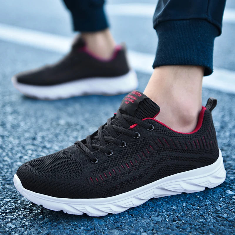 YRZL Zapatillas para correr para hombre, zapatillas deportivas ligeras a la moda, zapatillas transpirables para caminar, zapatillas deportivas cómodas para hombre