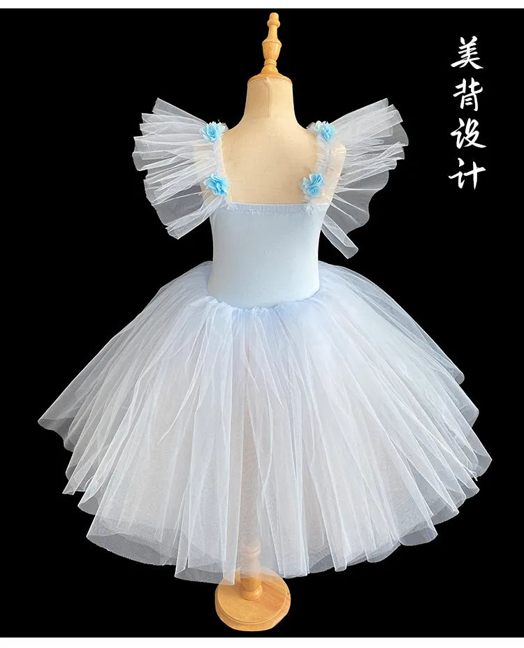 Vestido de Ballet Tutú para Niñas, Traje de Bailarina Infantil