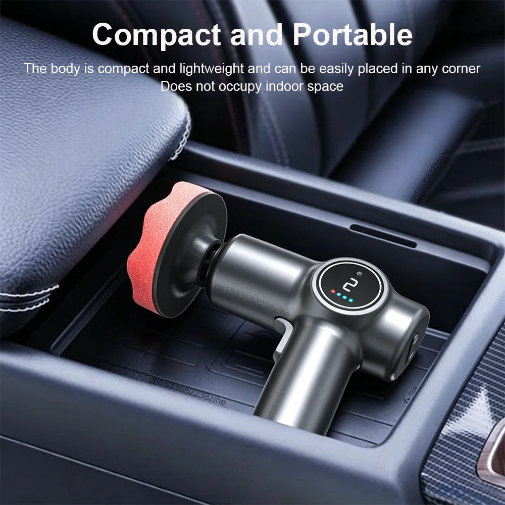 Pulidora de autos inalámbrica portátil recargable 85W con velocidad ajustable y 4000 mAh