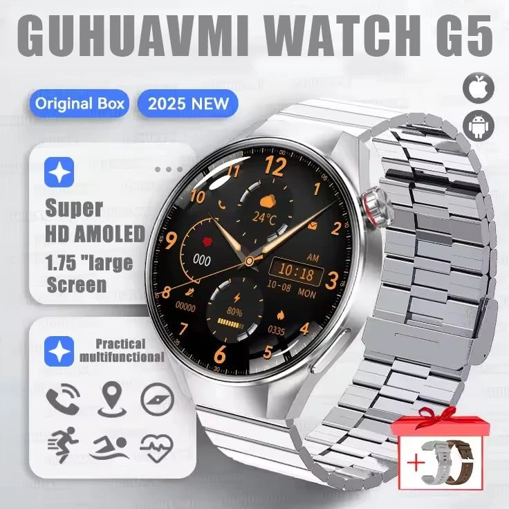 Reloj Inteligente G5 Plus con Pantalla AMOLED, GPS y Llamadas Bluetooth