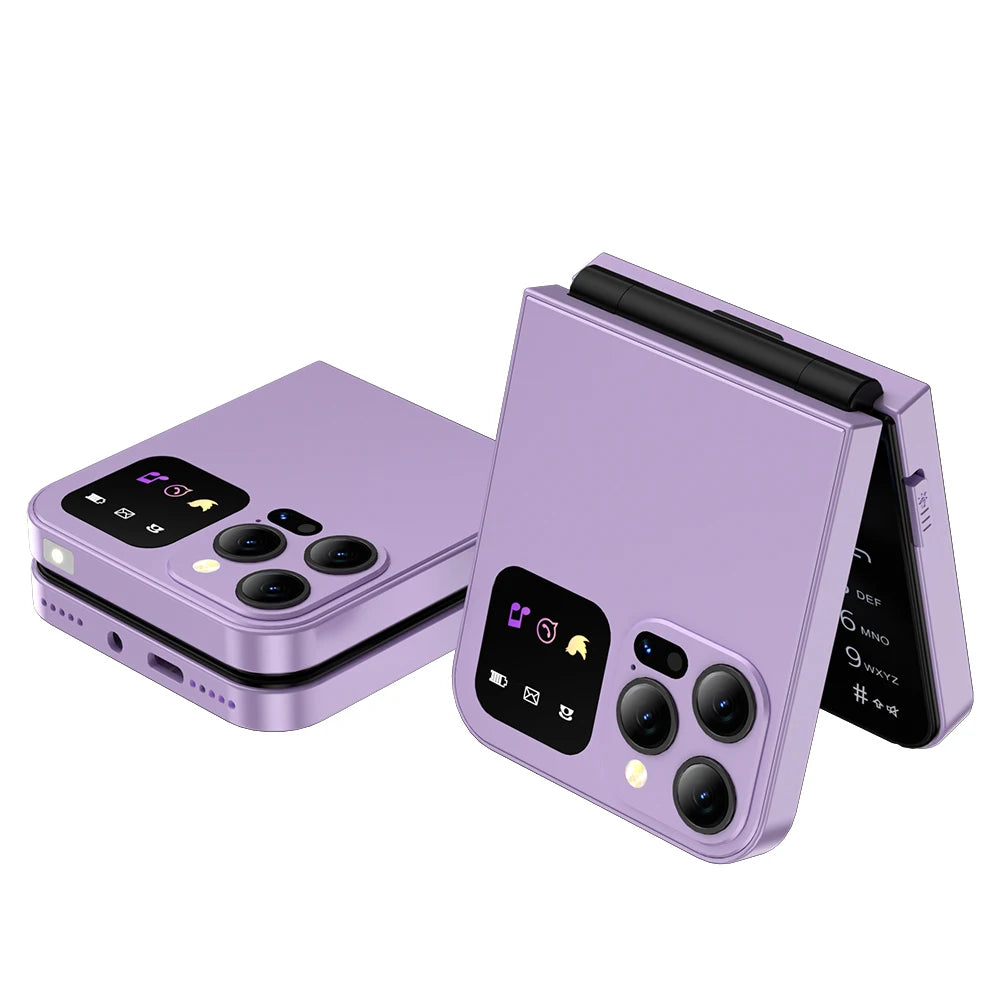 SERVO A50 PRO Teléfono móvil con tapa, pantalla de 2,4 ", marcación rápida, grabación de llamadas, lista negra, 2 tarjetas SIM, teléfonos móviles plegables desbloqueados, nueva versión