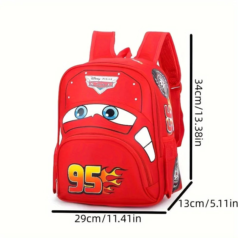 Mochila Escolar Infantil 2026, Linda Mochila de Dibujos Animados para Niños, Mochila Casual con Diseño de Auto