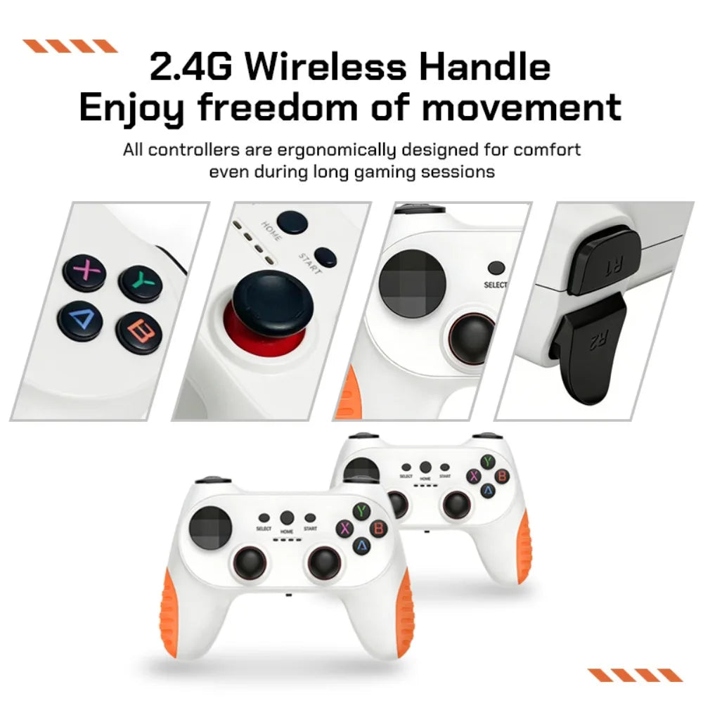 Consola de Juegos Retro Inalámbrica X10 PRO, 128 GB, Más de 50 000 Juegos, Compatible con Más de 40 Emuladores Clásicos para PS1/PSP, HDMI 4K, Regalos para Niños