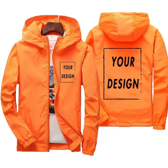Chaqueta Cortavientos Impermeable para Hombre - Talle Grande hasta 7XL