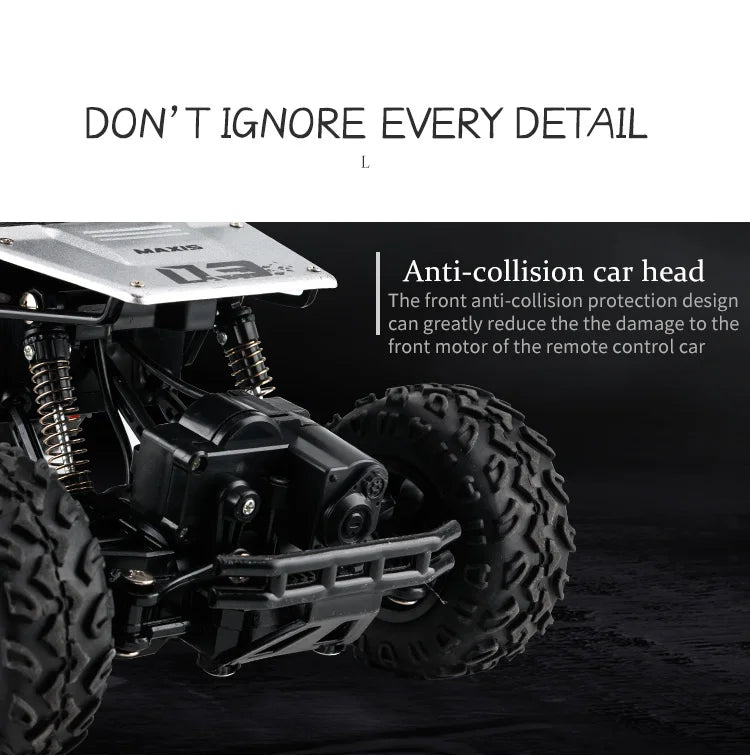 Auto RC 4x4 Todoterreno Control Remoto 1:12 OiKe con Luces LED