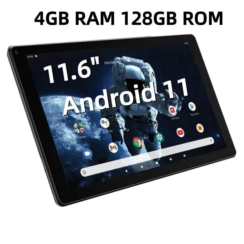 Nueva Tablet PC CT211 Tipo-C de 11.6 Pulgadas con Android 11, 4 GB de RAM, 128 GB de ROM, Pantalla IPS de 1920 x 1080, CPU MT8168 de Cuatro Núcleos, Cámara Dual, Batería de 6000 mAh