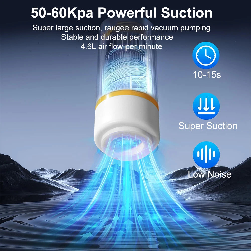 Mini bomba de vacío USB para conservación de alimentos, compacta y portátil