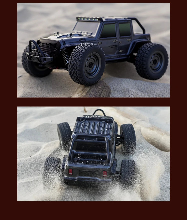 Coche teledirigido 1:16 75 KM/H o 50 KM/H 4WD con coches de Control remoto LED camión monstruo de deriva de alta velocidad para niños Vs Wltoys 144001   Juguetes