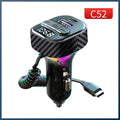 Transmisor FM Bluetooth 5.3 para Auto con Cargador USB 30W y Reproductor MP3