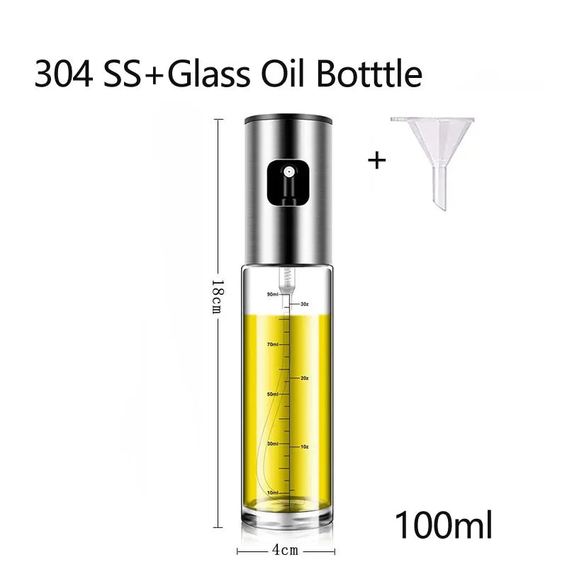 Botella Pulverizadora de Aceite de Vidrio 100ml para Cocina