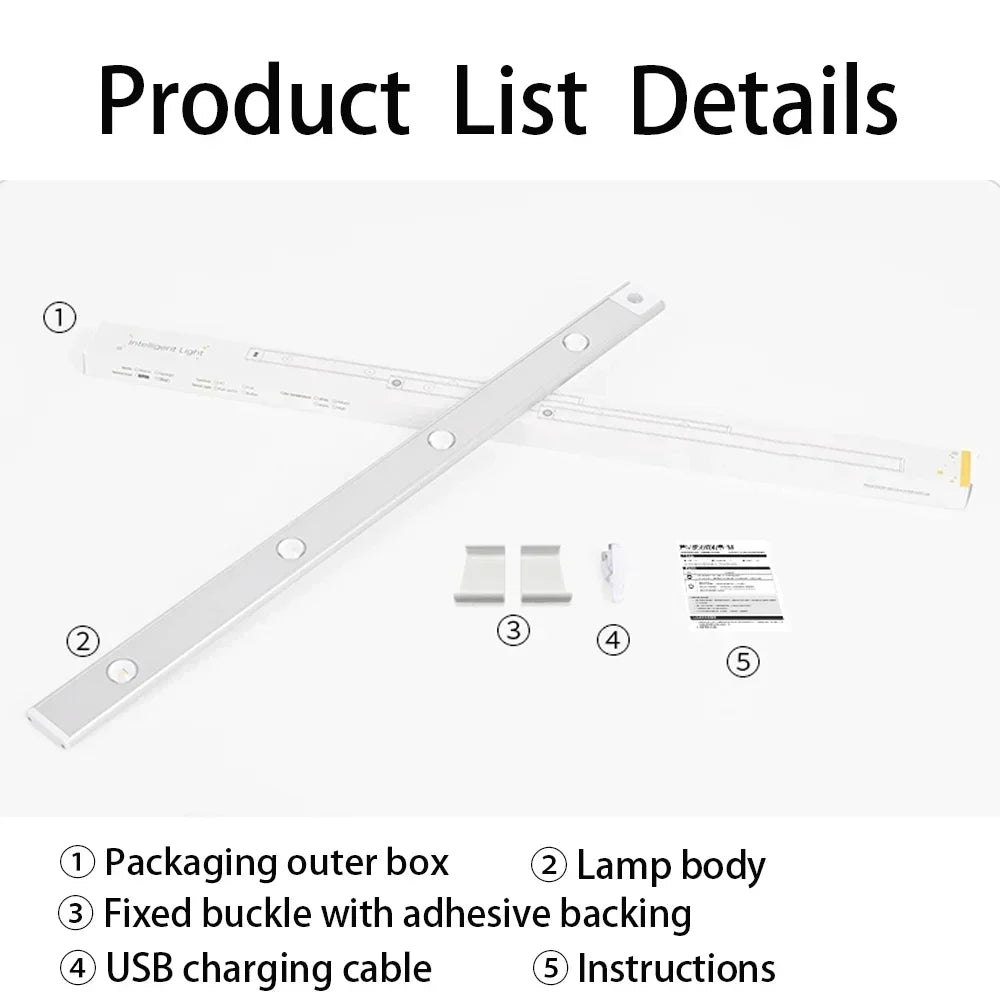 Barra de Luz LED con Sensor de Movimiento para Armario