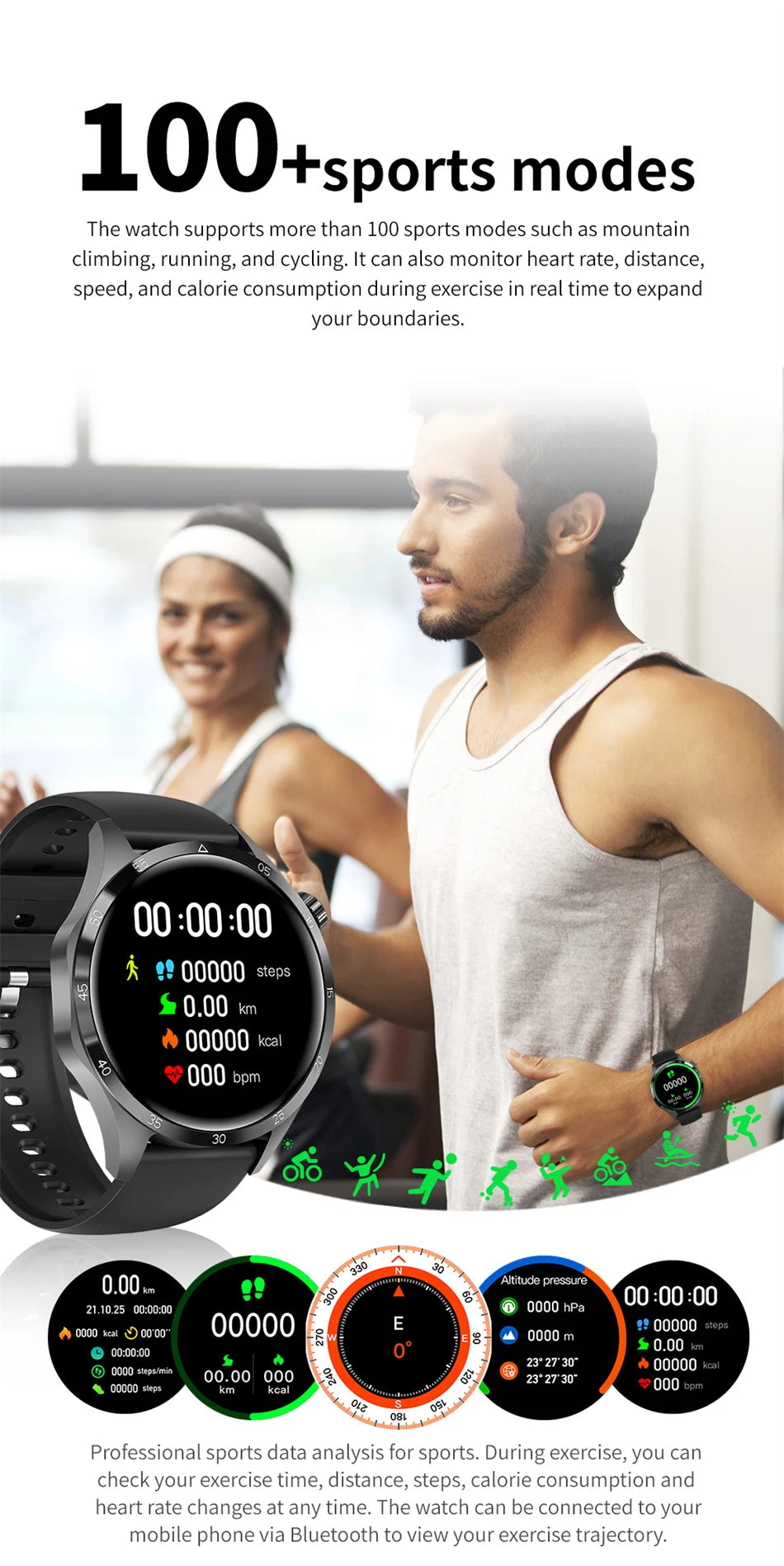 Reloj Inteligente 4 Pro AMOLED Bluetooth