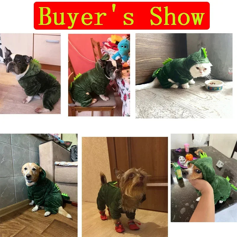 Disfraz Cosplay para Mascotas - Abrigo de Forro Polar para Perros y Gatos