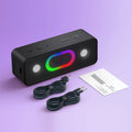 Altavoz Bluetooth Ortizan, Altavoz portátil con sonido estéreo fuerte de 16 W, 24 horas de reproducción, Altavoces inalámbricos Bluetooth 5.3, graves profundos,