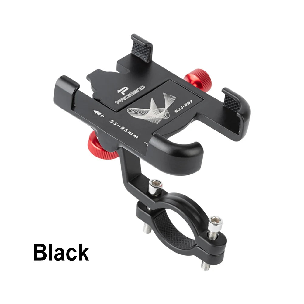 Soporte de Teléfono para Bicicleta y Moto, Aluminio, Ajustable