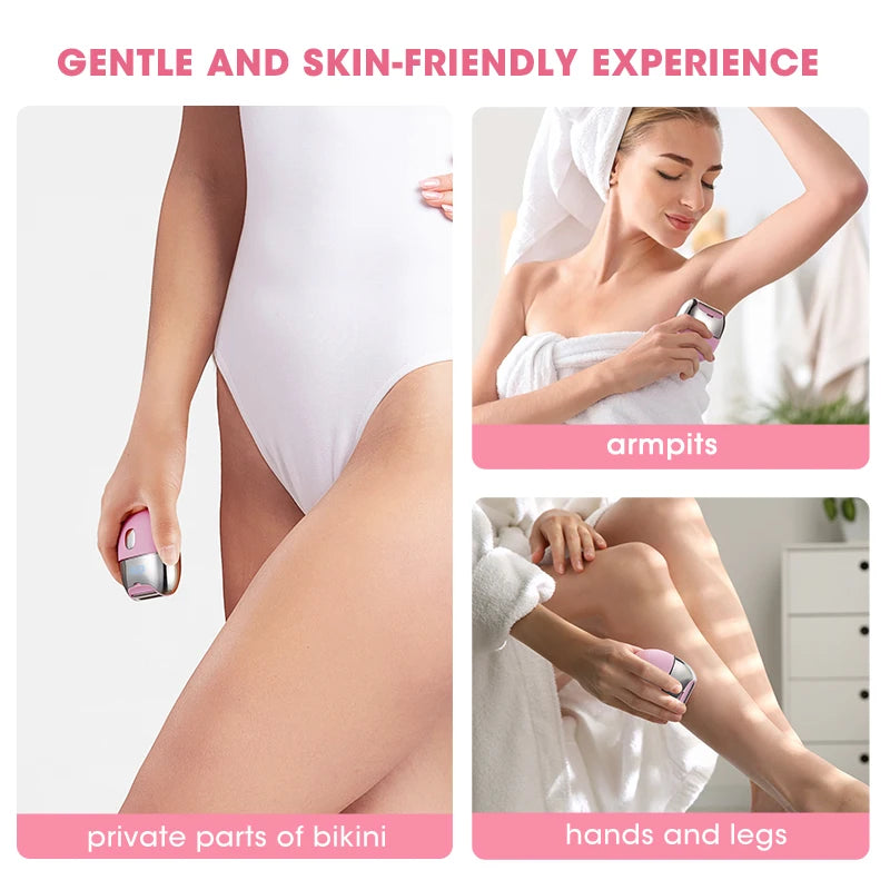 Maquinillas de afeitar eléctricas para mujer, afeitadora de pelo corporal recargable por USB, recortadora de Bikini para mujer, depilación de doble hoja para piernas y axilas