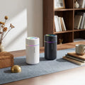 Paquete de 2 humidificadores silenciosos para coche, dormitorio, oficina, escritorio - Regalo creativo para el día de San Valentín y Navidad