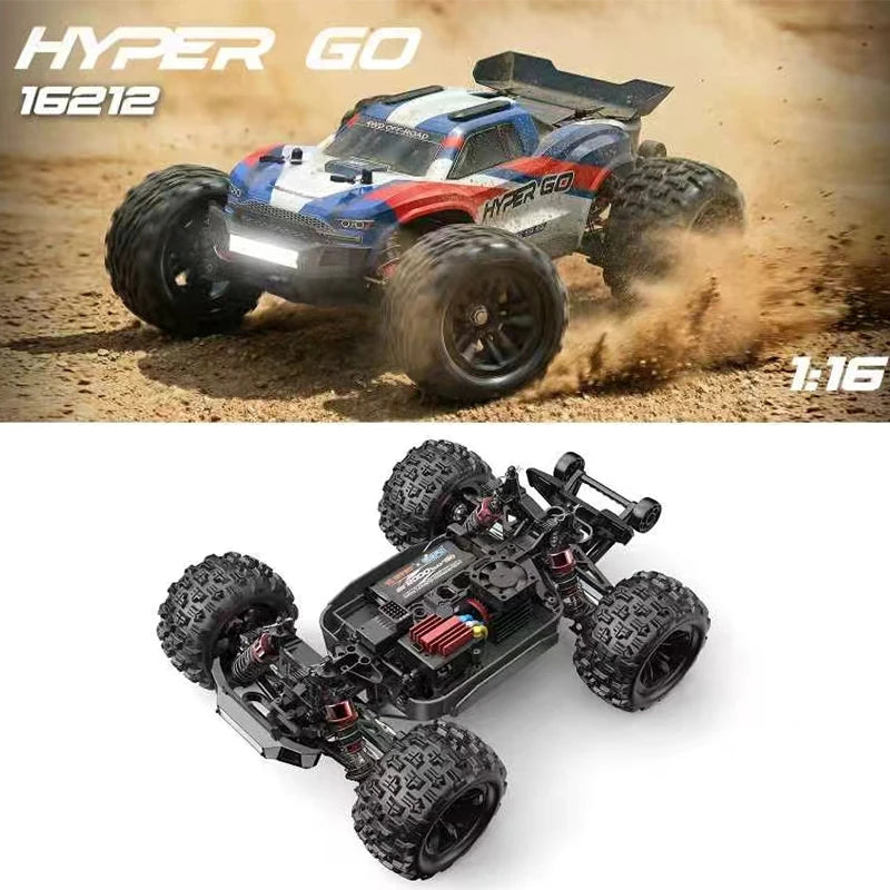 Coche RC 1/16 4WD sin Escobillas, 60 KM/H, Control Remoto 2.4G