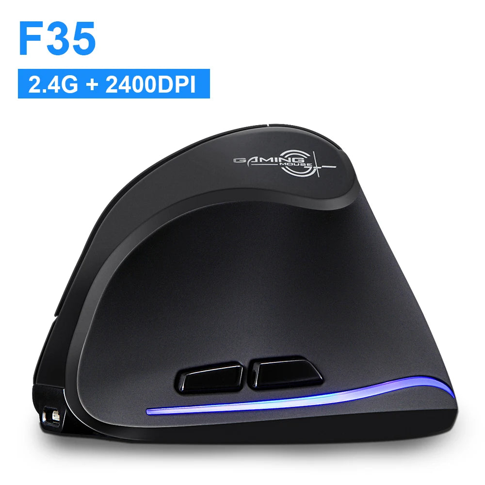 Ratón Inalámbrico Ergonómico Lefon 2.4G, Ratón Vertical Recargable para Juegos, para PC, Portátil, MacOS, Oficina, Modelo F35C/F35B/F35