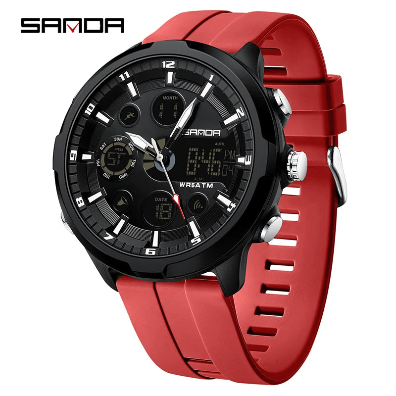 Reloj Militar Digital SANDA G Doble Pantalla para Hombre