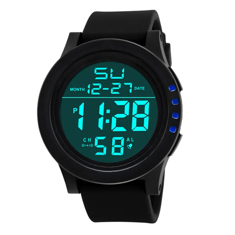 Reloj Digital para hombre, reloj deportivo para exteriores, reloj de pulsera militar multifunción resistente al agua, reloj electrónico automático para hombre