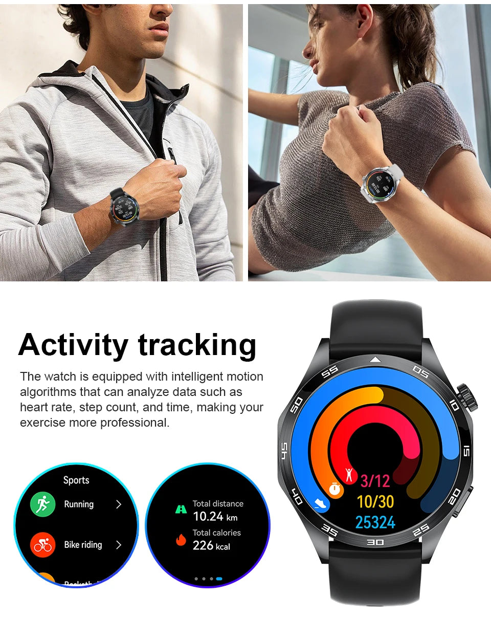 Nuevo Reloj Inteligente GT4Pro 2026 para Android e iOS, con NFC, Rastreador GPS, Pantalla AMOLED HD de 360*360, Monitor de Ritmo Cardíaco, Llamadas Bluetooth