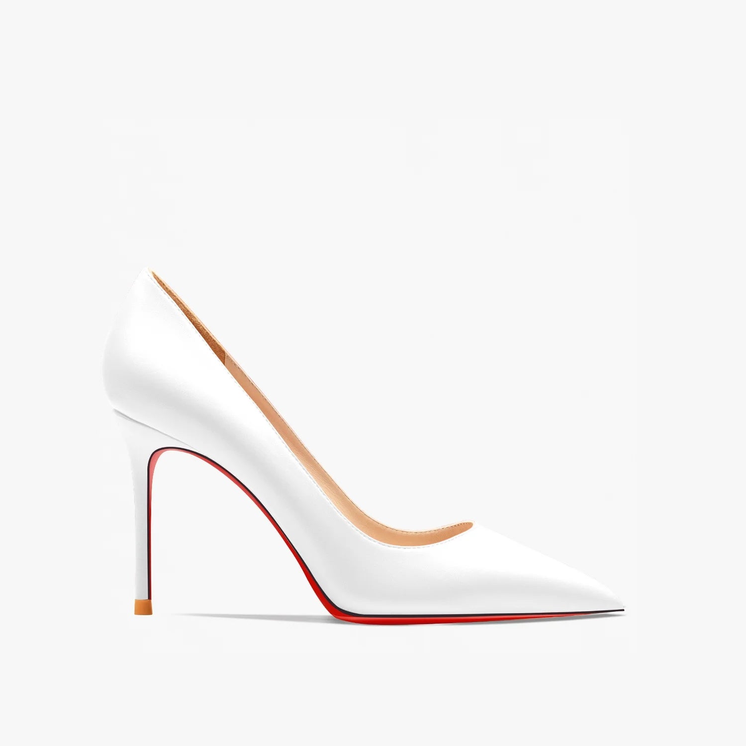 Zapatos de Tacón Alto de Punta Fina para Mujer – Cuero Mate