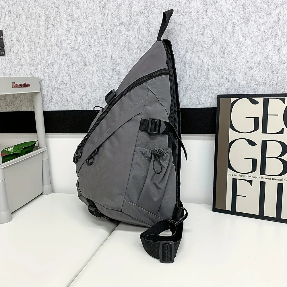 Bolso de pecho de gran capacidad, bolso de hombro deportivo, bolso de ciclismo, bolso de trabajo, nuevo bolso cruzado funcional y versátil