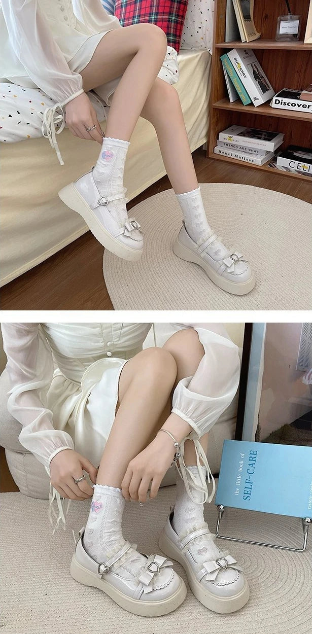 Zapatos Mary Jane con Plataforma y Hebilla para Mujer
