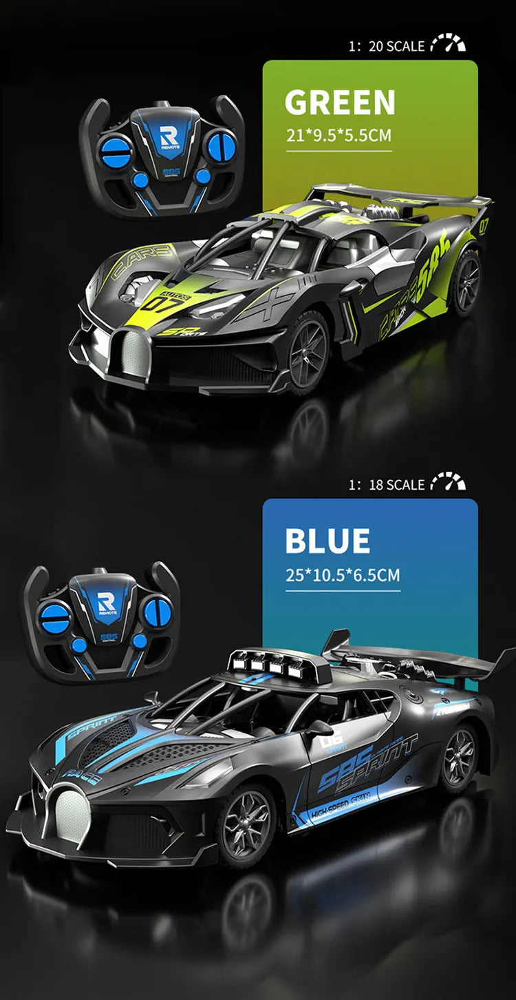 Auto RC Deportivo de Alta Velocidad con Control Remoto para Niños