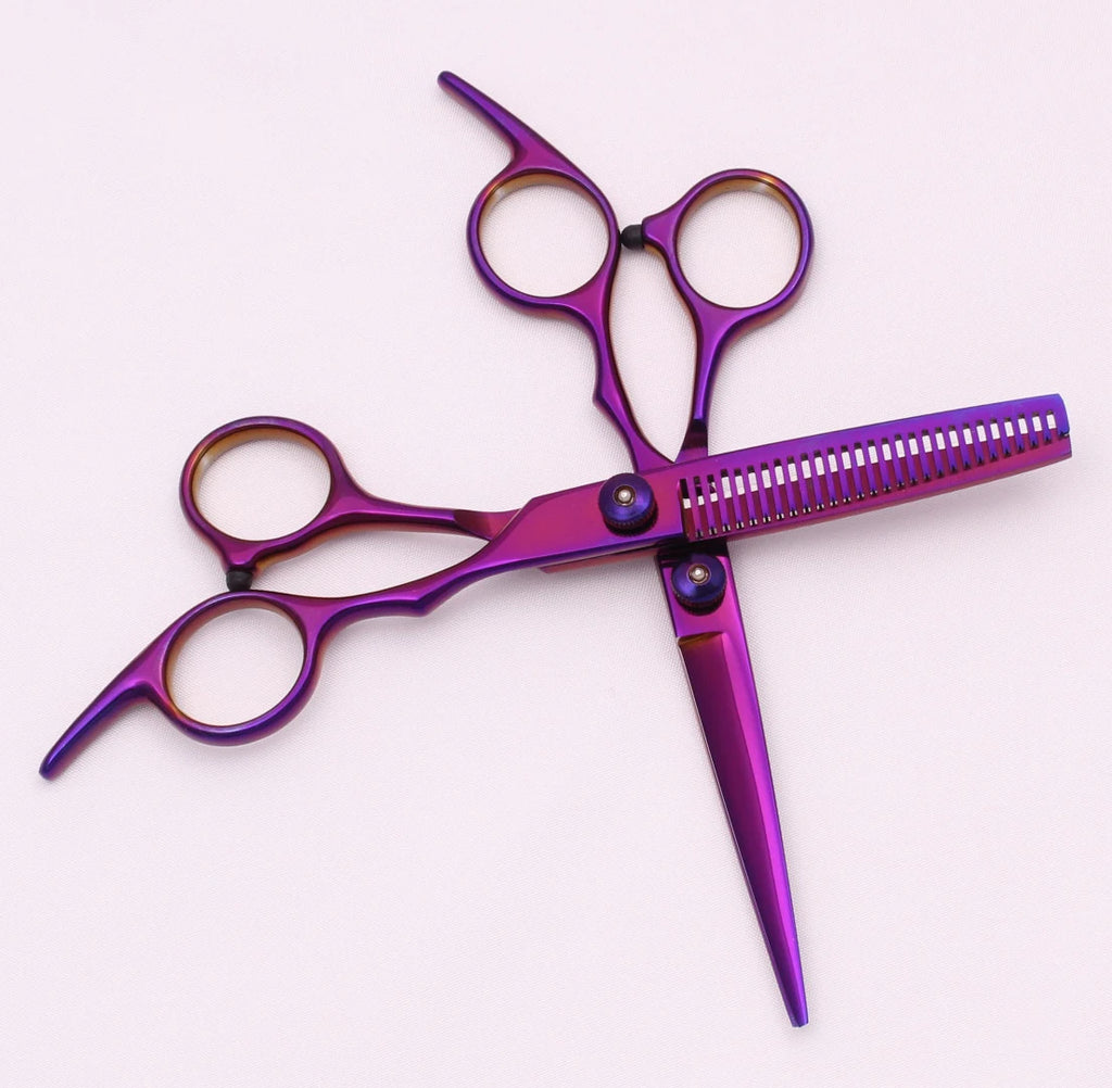 Tijeras para el cabello de 6,0 pulgadas, tijeras de corte profesionales, juego de corte de pelo para peluquería, peluquero y hogar, acero japonés 1001