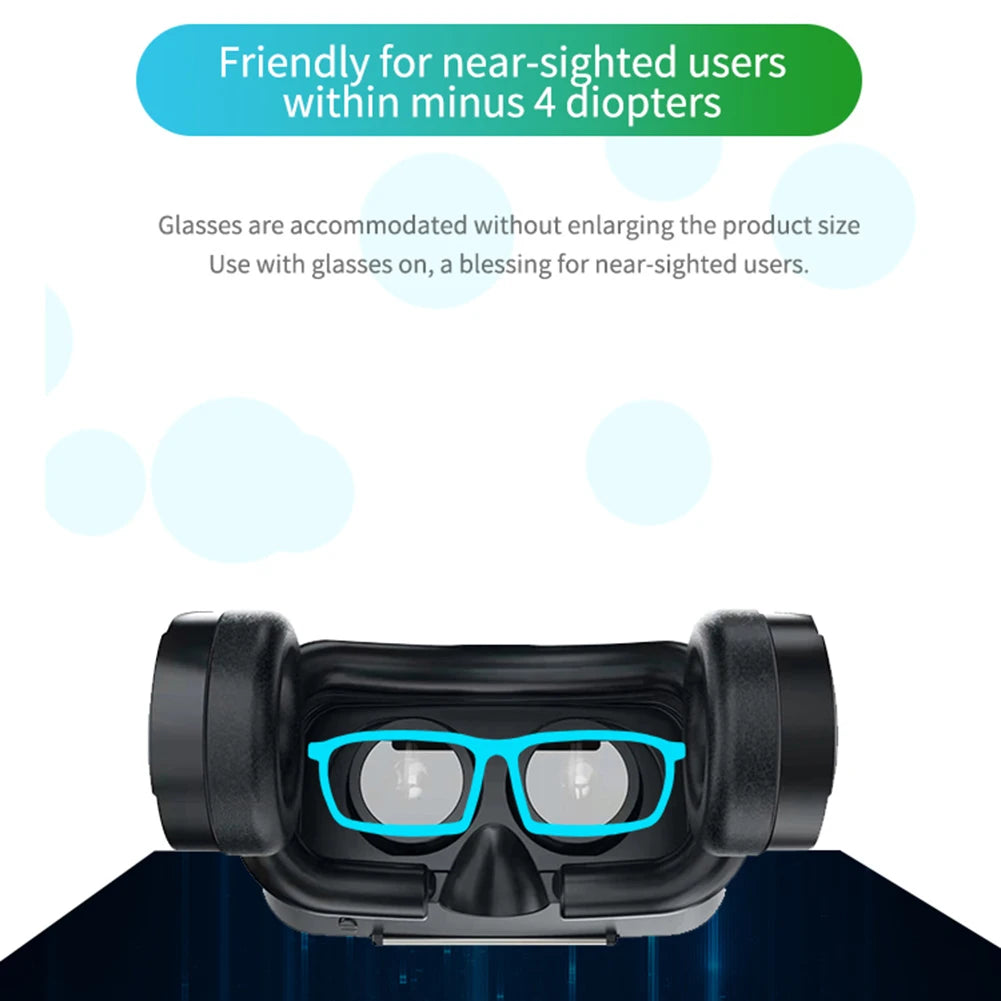 Gafas de realidad Virtual VR, auriculares 3D, dispositivos Bluetooth, casco para teléfono inteligente, lentes, auriculares Viar para teléfono inteligente, móvil