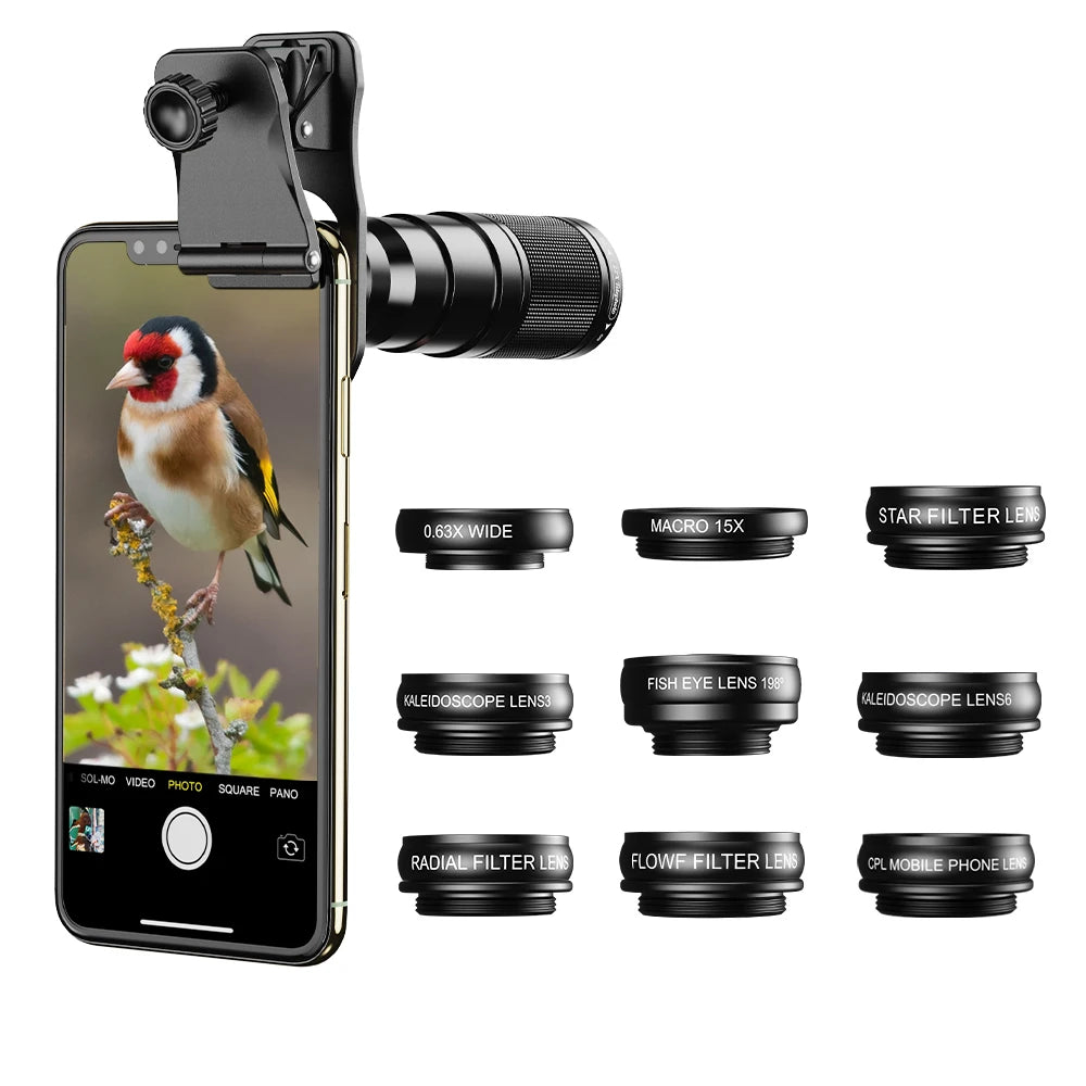 Teleobjetivo 22X 10 en 1 para Smartphone con Clip