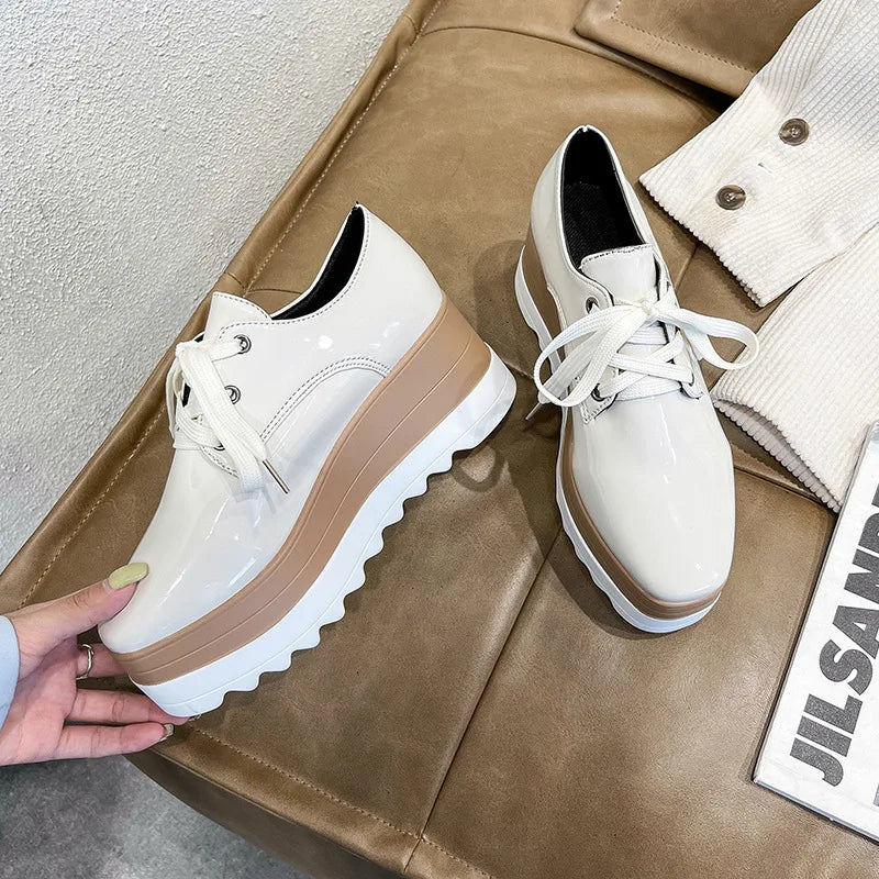 Mocasines de Plataforma para Mujer – Suela Gruesa Brogue