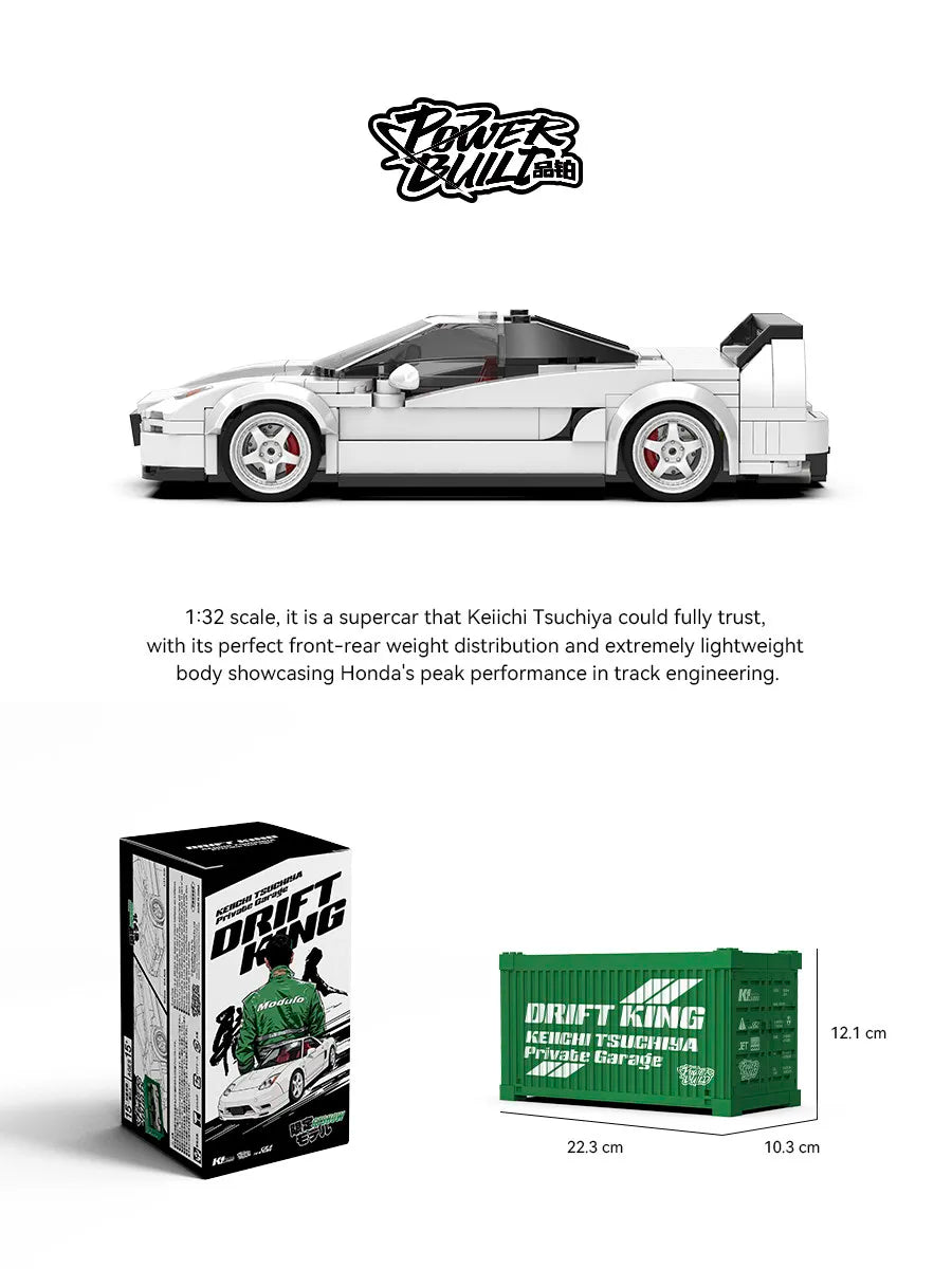 Set de Construcción de Bloques de Modelo de Auto de Edición Limitada, Super Racing, con Contenedor de Exhibición, Ladrillos MOC, Decoración de Escritorio, Juguete DIY para Niños, Regalo