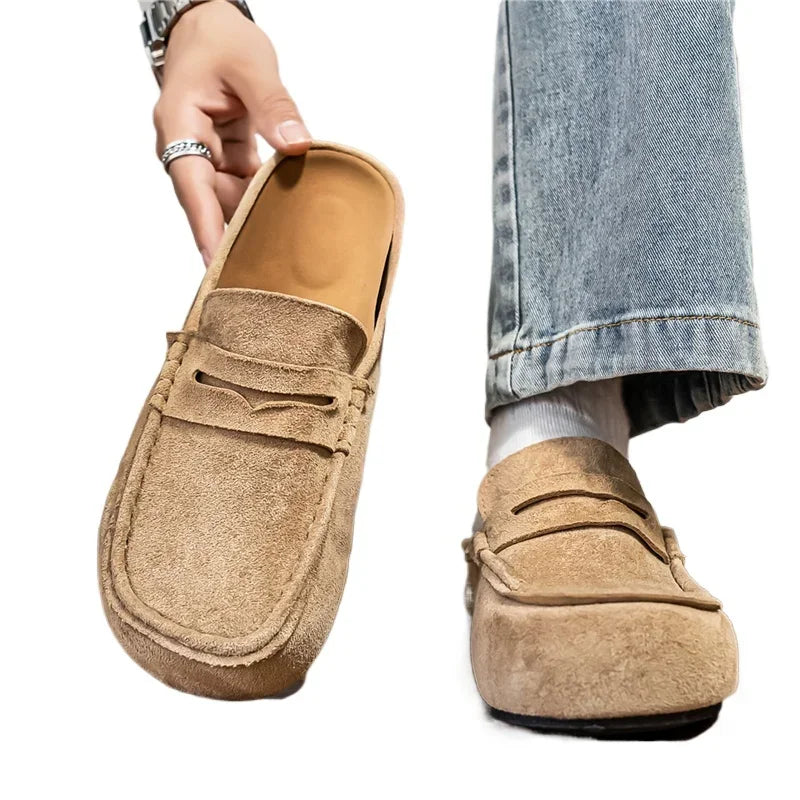 Pantuflas unisex tipo mule antideslizantes para interior y exterior