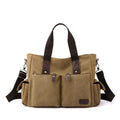 Bolso Bandolera Retro de Lona, Bolso de Mano para Viajar al Trabajo, Bolso de Hombro, Bolso de Trabajo, Bolso de Gran Capacidad