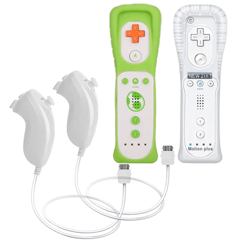 Control Inalámbrico con Nunchuck para Nintendo Wii Motion Plus