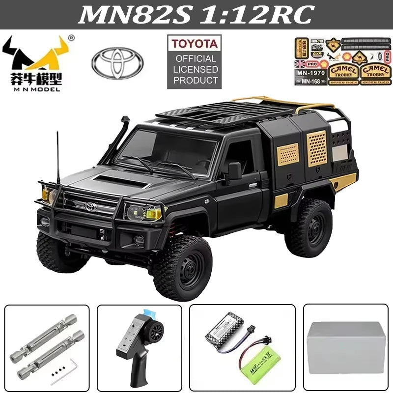 MN82 MN82S Toyota Rc 4x4 Rc CAR 2,4g 1/12 escala completa todoterreno Control remoto coche trepador de control remoto coche de juguete para regalo