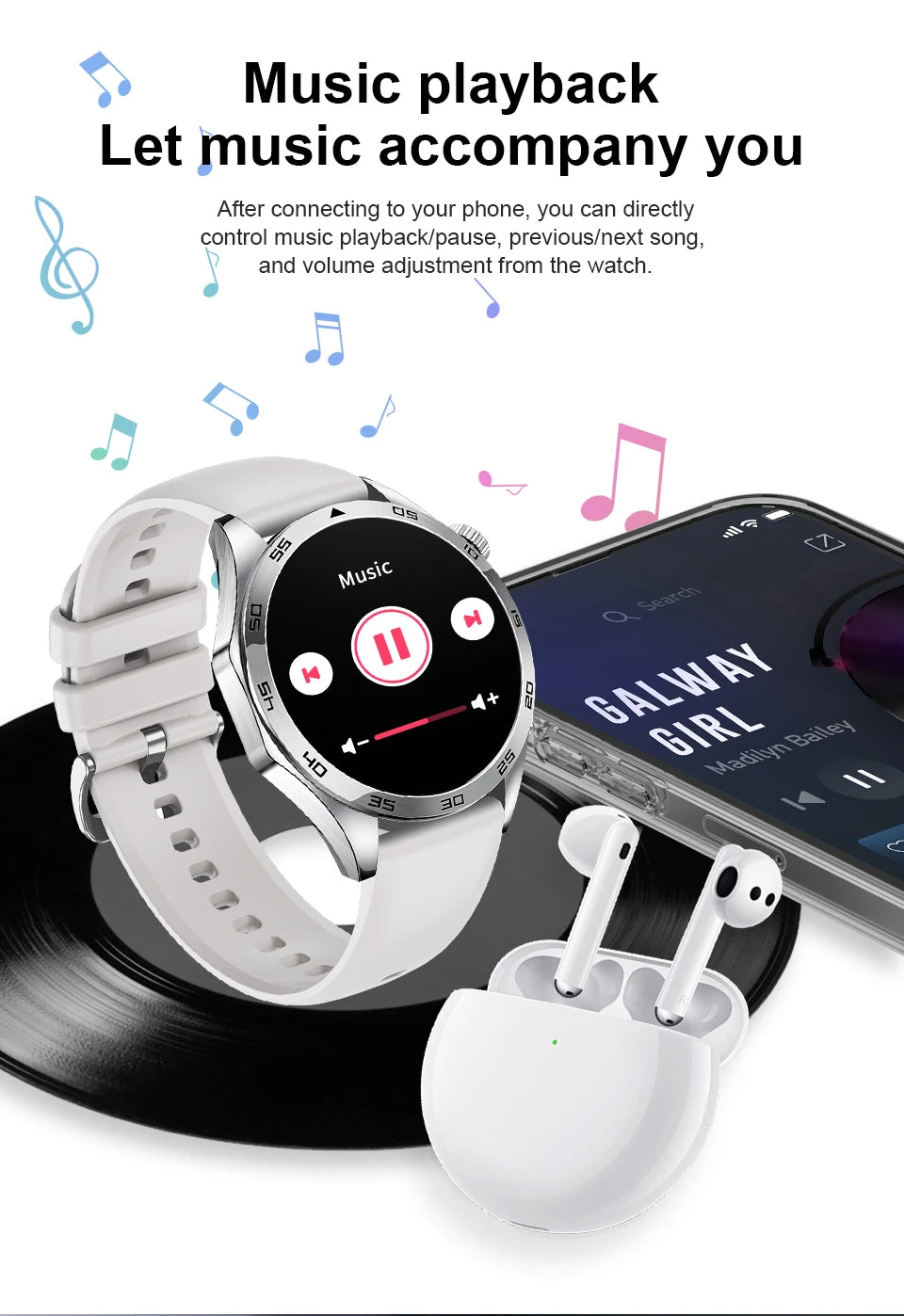Nuevo Reloj Inteligente GT4Pro 2026 para Android e iOS, con NFC, Rastreador GPS, Pantalla AMOLED HD de 360*360, Monitor de Ritmo Cardíaco, Llamadas Bluetooth