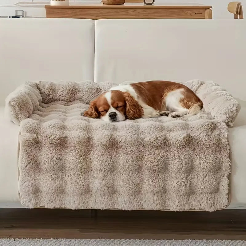 Cama de Felpa de Lujo para Mascotas – Piel Sintética Suave