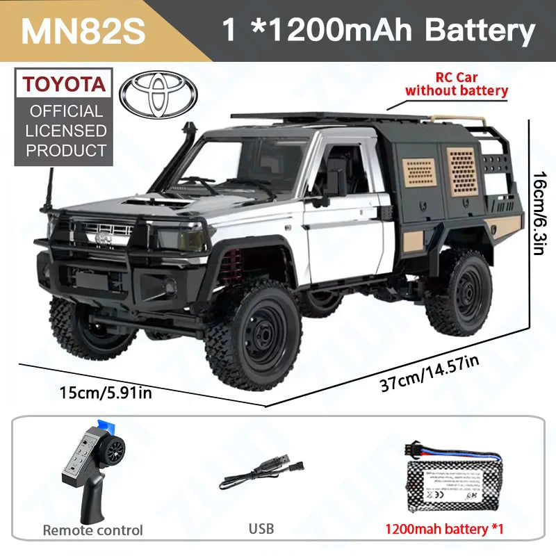 ZWN MN82 MN82S LC79 1/12 camioneta corta RC a escala completa 4WD Control remoto escalada todoterreno coche juguetes para niños regalos de navidad
