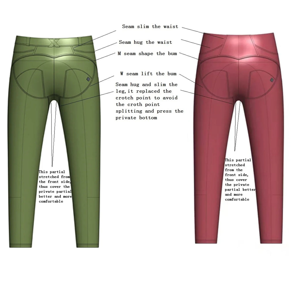 Jeggings con Botones para Mujer, Realce de Glúteos, Cintura Alta